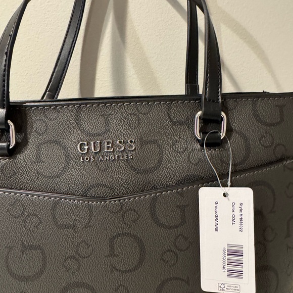 GUESS Charcoal Black Women's Tote - Picture 2 of 7